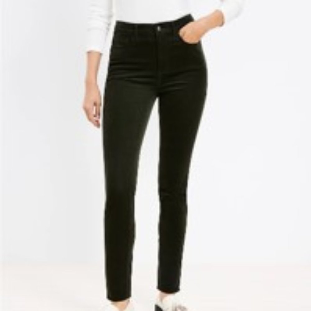 LOFT Skinny Corduroy Pants (Style# 594826) in Wild Moss, Sz 31/12